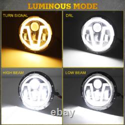 7 Inch LED 140W Super Bright Headlights Hi/Lo + DRLPair For Land Rover Defender