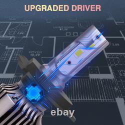 7 Inch LED Headlights Angle Eye Halo For LAND ROVER DEFENDER TD4 TD5 90 110 Pair