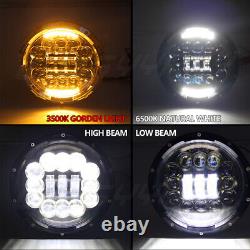 7inch LED Headlight Projector Halo Angel Eye DRL Light Fit For Austin Rover Mini