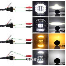 7inch LED Headlight Projector Halo Angel Eye DRL Light Fit For Austin Rover Mini