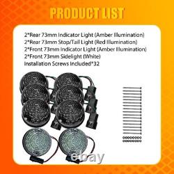 8x Indicator Tail Stop Side Lamp Assembly XFD00040 Fit Land Rover Defender L316