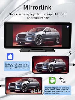 9.3in Car MP5 Player Wired Wireless CarPlay Android Car Radio With4LED Rear Camera