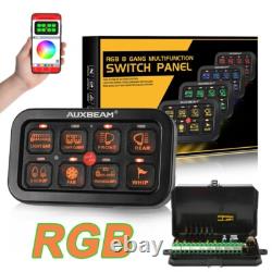 AUXBEAM AR-800 Multifunction 8 Gang RGB Switch Panel Kit bluetooth APP Control