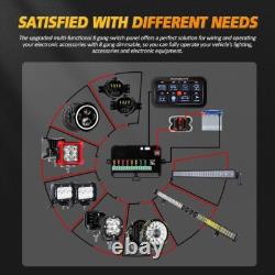 AUXBEAM AR-800 Multifunction 8 Gang RGB Switch Panel Kit bluetooth APP Control