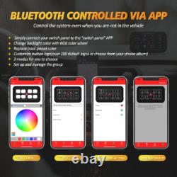 AUXBEAM AR-800 Multifunction 8 Gang RGB Switch Panel Kit bluetooth APP Control