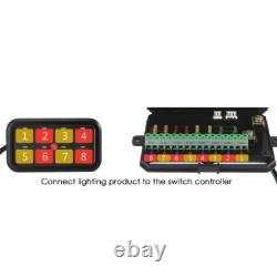 AUXBEAM AR-800 Multifunction 8 Gang RGB Switch Panel Kit bluetooth APP Control