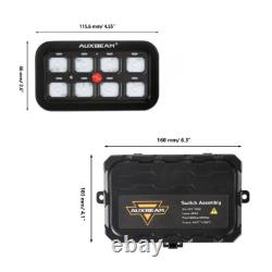 AUXBEAM AR-800 Multifunction 8 Gang RGB Switch Panel Kit bluetooth APP Control