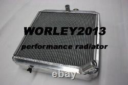 Aluminium radiator + fan for Land Rover Series 2A & 3 2.3 diesel petrol