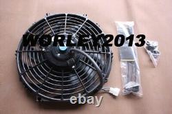 Aluminium radiator + fan for Land Rover Series 2A & 3 2.3 diesel petrol