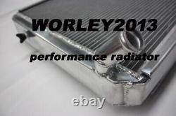 Aluminium radiator + fan for Land Rover Series 2A & 3 2.3 diesel petrol