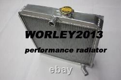 Aluminium radiator + fan for Land Rover Series 2A & 3 2.3 diesel petrol