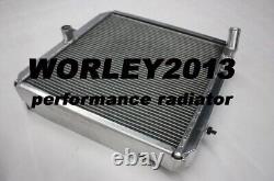 Aluminium radiator + fan for Land Rover Series 2A & 3 2.3 diesel petrol