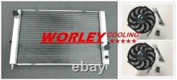 Aluminum Radiator & Fan For Land Rover Discovery Series II L318 S2 V8 4.0 99-04