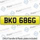 Bko 686g Land Rover Series 2a Italian Job Cherished Private Number Plate Reg