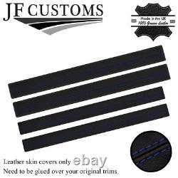 Blue Stitch Leather Head Pad Covers For Land Rover Series 2 2a 3 Station Wagon