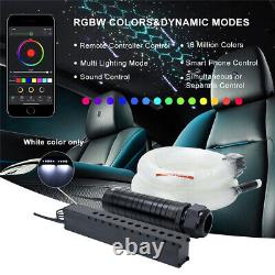 Car Ceiling Star Light Kit Optic Fiber RGBW Shooting Meteor Light RF APP Control