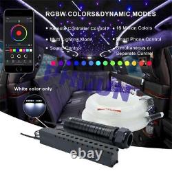 Car Ceiling Star Light Kit Optic Fiber RGBW Shooting Meteor Light RF APP Control