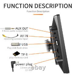 Car MP5 Player Wired Wireless CarPlay Radio Player WithFree 4LED Rear Camera Kit