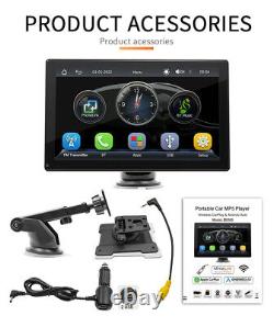 Car MP5 Player Wired Wireless CarPlay Radio Player WithFree 4LED Rear Camera Kit