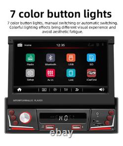 Car Radio Single 1DIN Bluetooth Stereo Touch Screen MP5 Player AUX/BT Head Unit