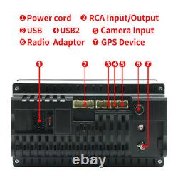 Car Stereo Radio 2DIN 7in Touch Screen GPS Bluetooth Touch Screen FM Head Unit