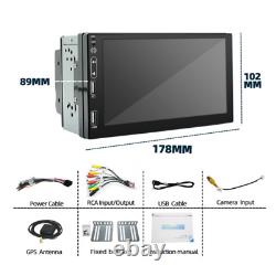 Car Stereo Radio 2DIN 7in Touch Screen GPS Bluetooth Touch Screen FM Head Unit