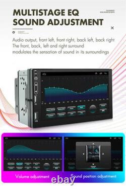 Car Stereo Radio 2DIN 7in Touch Screen GPS Bluetooth Touch Screen FM Head Unit