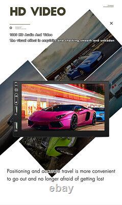 Car Stereo Radio 2DIN 7in Touch Screen GPS Bluetooth Touch Screen FM Head Unit