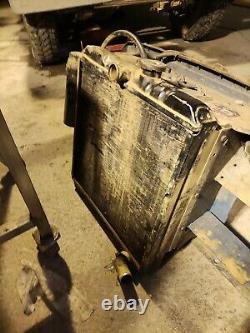 Complete Land Rover Series 2a 3 radiator. Expansion bottle, bracket and mount