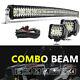 Curved 52inch 3000w Led Light Bar Combo /w 4 48w Flood Spot Roof Driving Truck