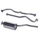 Double Ss Exhaust System -land Rover Series 3 (rhd Swb 2.25 Petrol) Da4528