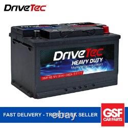 DriveTec Battery 12V 80Ah 660A B13 For BMW 3 Series 328i 330d 330xd 320td 318d