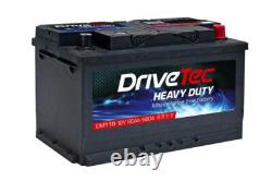 DriveTec Battery 12V 80Ah 660A B13 For BMW 3 Series 328i 330d 330xd 320td 318d