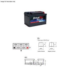 DriveTec Car Battery DM110 12V 80Ah 660A B13 T1 LB4 SMF Fits BMW 5 Series 525td