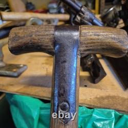 E&W Lucas 1952 series land rover tailgate Shovel Spade Military Wood Handle