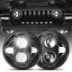 E-marked 7 Inch Round Led Headlights Halo Drl For Jeep Wrangler Jk Lj Tj 97-2018