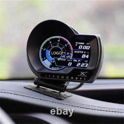 English Version Vehicle OBDII Turbo Boost Oil Afr RPM Fuel level Speed Gauge X 1