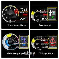 English Version Vehicle OBDII Turbo Boost Oil Afr RPM Fuel level Speed Gauge X 1