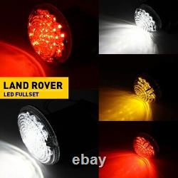 Fit Land Rover Defender Led Deluxe Clear Upgrade Light Lamp Kits 11X Lamps Bulbs