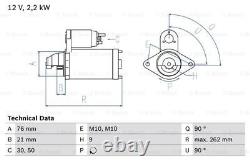 Fits Land Rover Range BMW X5 5 Series 3 2.9 D 3.0 Starter Motor Howen