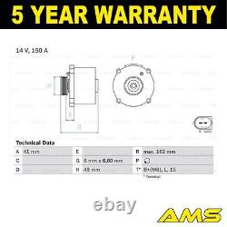 Fits Land Rover Range BMW X5 5 Series 7 + Other Models Alternator AMS