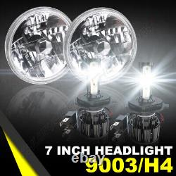 For Classic Mini Austin Rover 7 inch Round LED Headlight Bulbs Hi/Low Beam 6000K