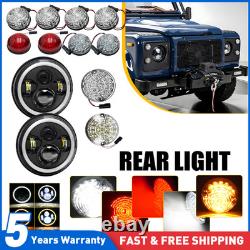 For Land Rover 90/110 Defender L316 LED Front Rear Reverse Fog Light Upgrade Kit