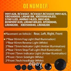 For Land Rover 90/110 Defender L316 LED Front Rear Reverse Fog Light Upgrade Kit
