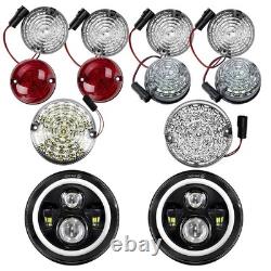For Land Rover 90/110 Defender L316 LED Front Rear Reverse Fog Light Upgrade Kit