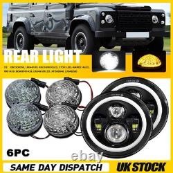 For Land Rover Defender 90-16 90/110 83-90 Complete Led Light Lamp Upgrade Kit