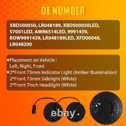 For Land Rover Defender 90-16 90/110 83-90 Complete Led Light Lamp Upgrade Kit