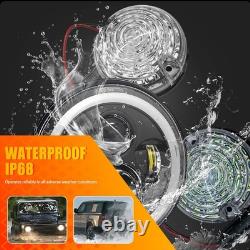 For Land Rover Defender 90-16 90/110 83-90 Complete Led Light Lamp Upgrade Kit