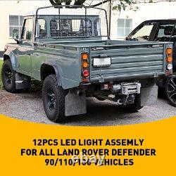 For Land Rover Series Defender 90 110 130 Indicator Side & Tail Light Lamp Lens