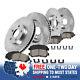 Front & Rear Drilled Slotted Brake Rotors And Ceramic Pads For 99-04 Discovery